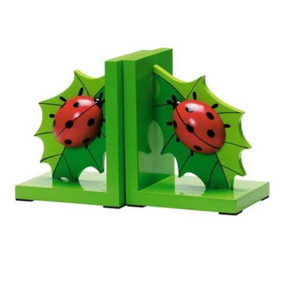 Boekensteun lieveheersbeest groen