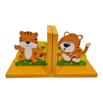 Boekensteun tijger oranje