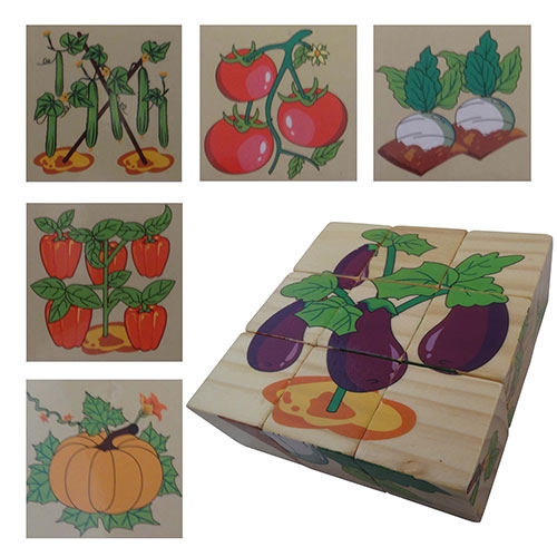 Blokpuzzel vegetables          AANBIEDING