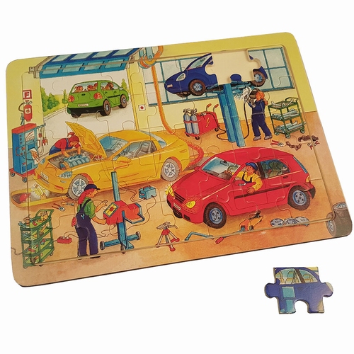 Legpuzzel auto reparatie garage