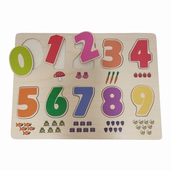 Puzzel cijfers 0-9 met figuren