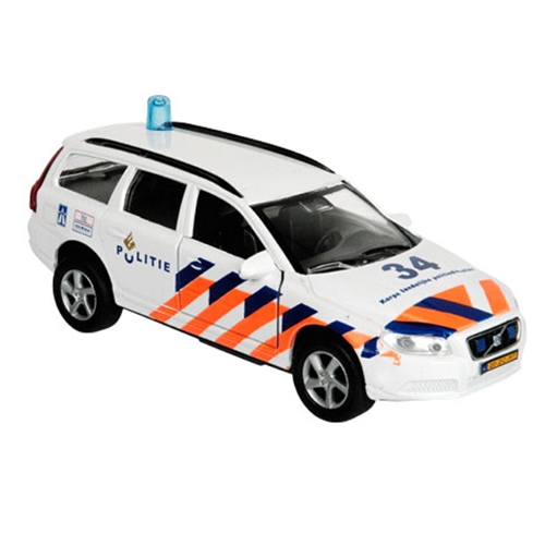 Die-cast Politie Volvo v70 Licht &amp; Geluid; Pull Back 51.0628