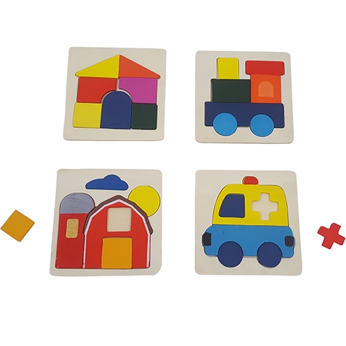 Legpuzzel vierkant 14,6 CM x 14,6 CM