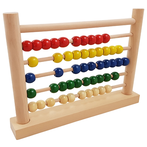 Telraam kleur met 50 kralen