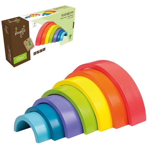 Regenboog blokken kleur 7-delig; 80082