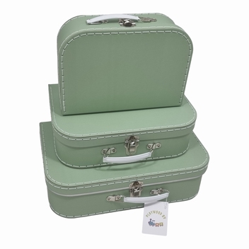 Koffer set van 3 groen