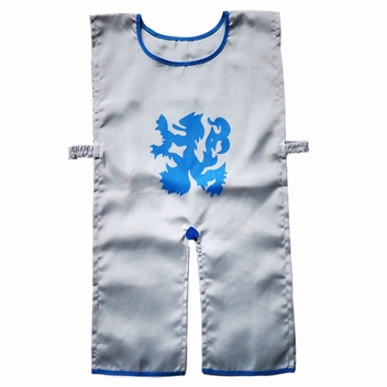 Riddertuniek grijs met blauwe leeuw (4-10 jaar)