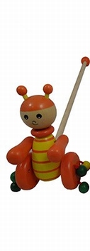 Duwfiguur - Jongen geel/oranje