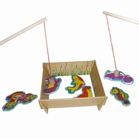 Visspel in doosje (blanke zijkant); AANBIEDING! 