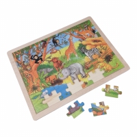 Legpuzzel wilde dieren 48 stukjes 