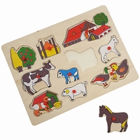 Puzzel hooiberg plastic knop 