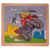 Legpuzzel motor met gezicht 