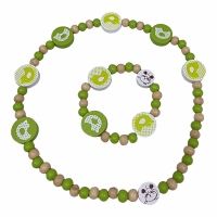 Armband en ketting set groen 