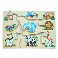 Schuifpuzzel wilde dieren 