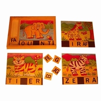 Puzzel magneet wilde dieren          AANBIEDING 