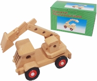 Vrachtauto met grijper blank 