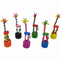 Drukpop giraffe; Hoogte: 17,5 CM
