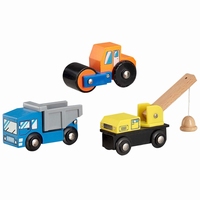 Werkauto's set van 3 assortie 