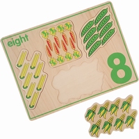 Legpuzzel tellen "8" 