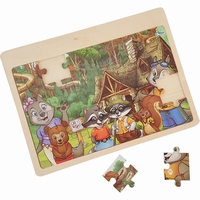 Legpuzzel dieren in het bos 