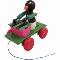 Trekfiguur met xylofoon pinquin               AANBIEDING 