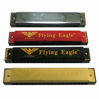 Mondharmonica metaal; L: 13 CM
