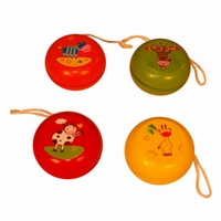 Jojo's gekleurd hout; Diameter 5,5 CM
