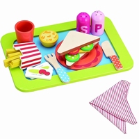 Ontbijtset op dienblad met french fries; AANBIEDING! 