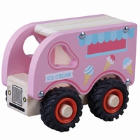 IJscowagen met zwart rubberen wielen 