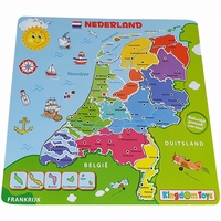 Legpuzzel nederland met plaatsnamen 