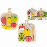 Houten snijset groente of fruit; 610033 