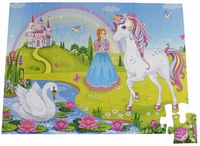Vloer puzzel karton Unicorn 35-delig; 