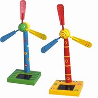 Solar windmolen; op zon energie 