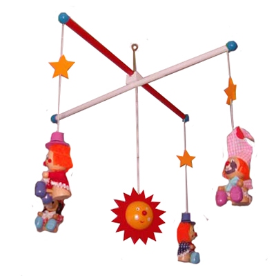Mobile clown met stof
