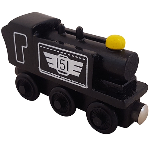 Stoom locomotief zwart nr "5"
