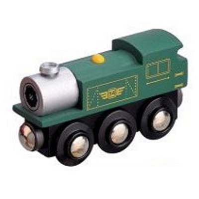 Stoom locomotief groen Maxim