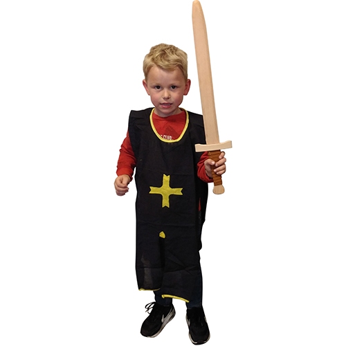 Riddertuniek zwart (4-10 jaar)