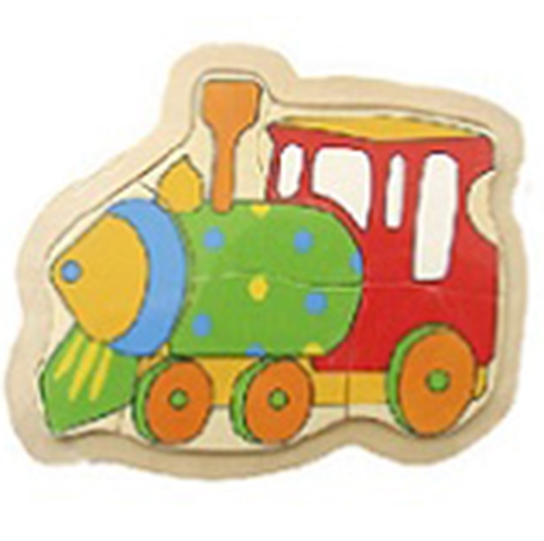 Legpuzzel klein locomotief; locomotief vorm