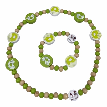 Armband en ketting set groen