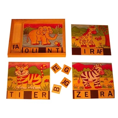 Puzzel magneet wilde dieren          AANBIEDING