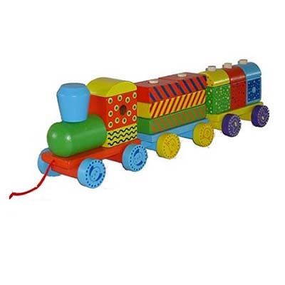 Bouwtrein 3-delig pastel kleuren AANBIEDING