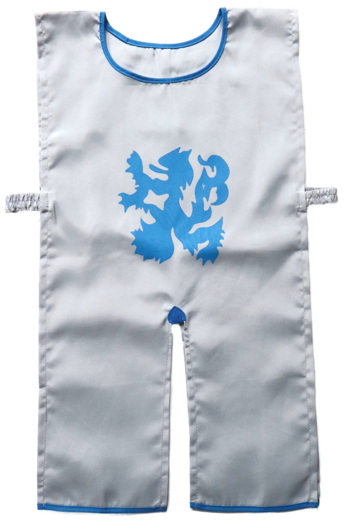 Riddertuniek grijs met blauwe leeuw (4-10 jaar)