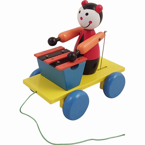 Trekfiguur met xylofoon lieveheersbeest           AANBIEDING
