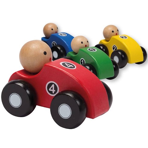 Houten auto lengte 9,5 CM; 80027