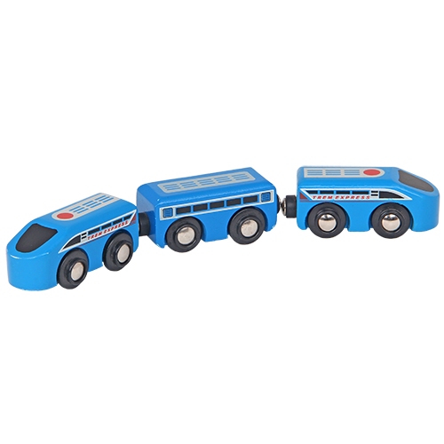 Sneltrein 3-delig blauw; Mentari 6653