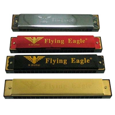 Mondharmonica metaal; L: 13 CM