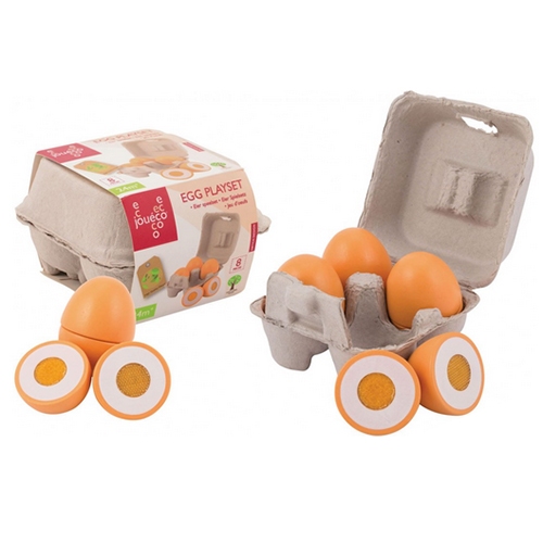 Set van 4 eieren in doosje; 80074