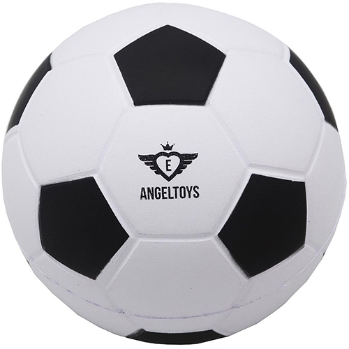 Soft foam voetbal wit met zwart; 761003
