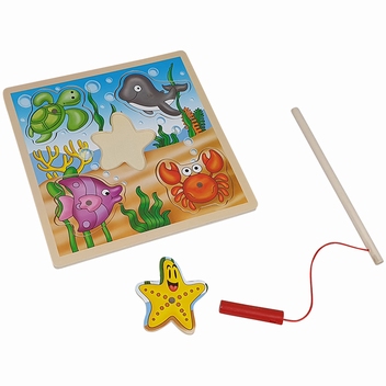 Puzzel visspel vierkant