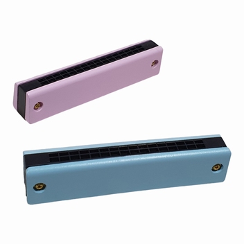 Mondharmonica 13,2 cm Egaal roze